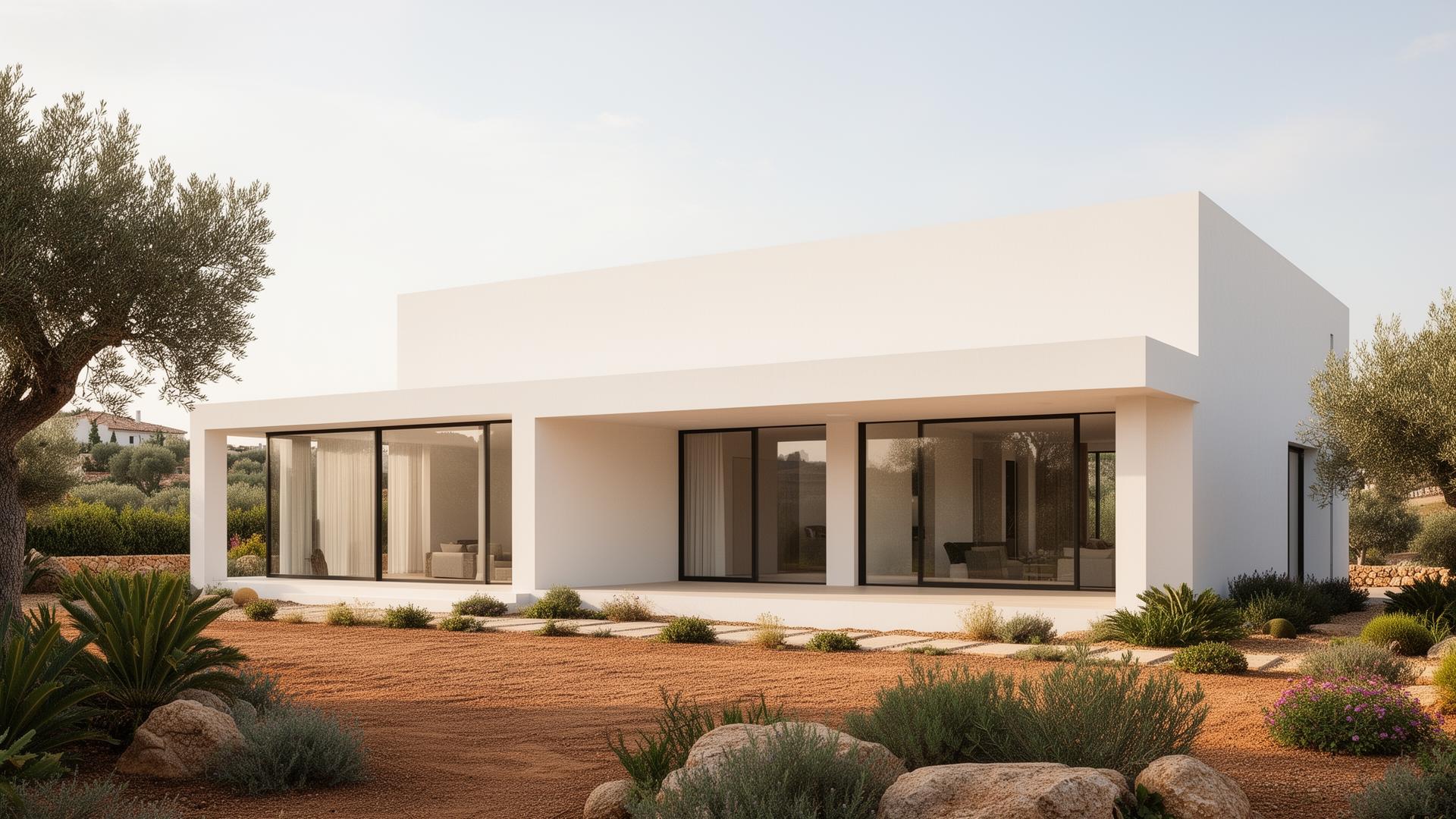 Vivienda finalizada de líneas contemporáneas representativa del sistema MA´S ETC